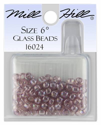 16024 бисер Mill Hill, 6/0 Heather Mauve Glass Beads фото 2
