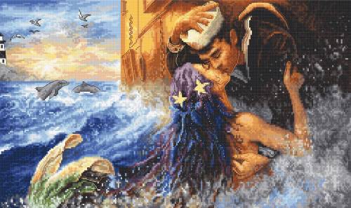 Набір для вишивки хрестиком Mermaid kiss Letistitch LETI 940