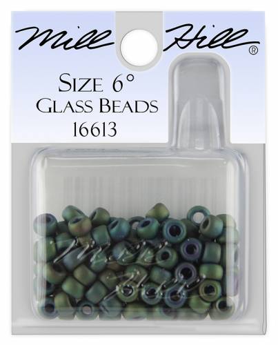 16613 бисер Mill Hill, 6/0 Juniper Green Glass Beads фото 3
