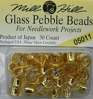 05011 бисер Mill Hill, 3/0 Victorian Gold Pebble Glass Beads