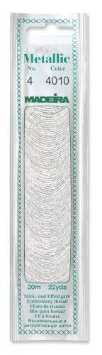 4010 муліне металлік Madeira #4, щире срібло фото 2