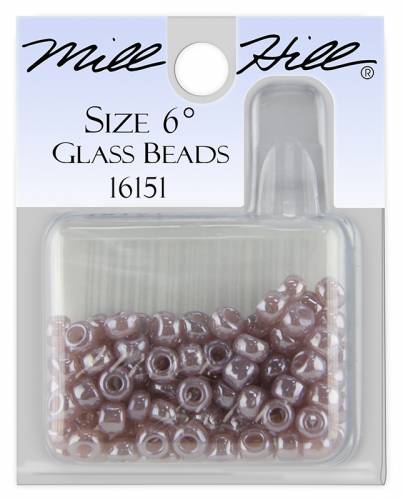 16151 бисер Mill Hill, 6/0  Ash Mauve Glass Beads фото 2