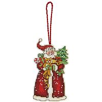 Набір для вишивки хрестиком Santa Ornament Dimensions 70-08895