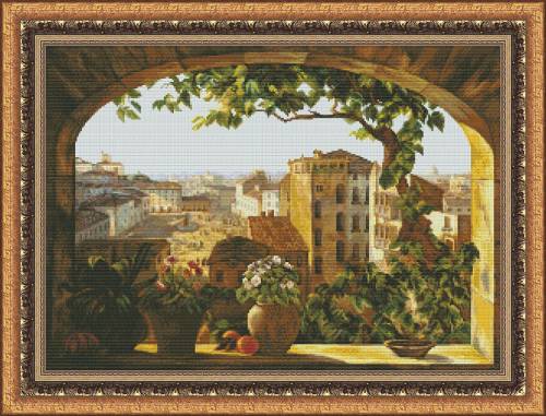 Набор для вышивания Окно в Рим Юнона 1102