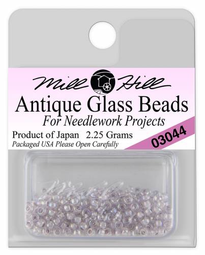03044 бисер Mill Hill, 11/0 Crystal Lilac Antique Glass Beads фото 3