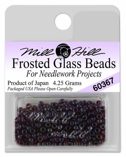 60367 бисер Mill Hill, 11/0 Garnet Frosted Seed Beads фото 2