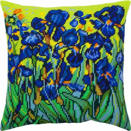Набор для вышивки подушки полукрестом Ирисы (В. ван Гог) Чарівниця V-307