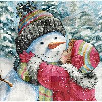 Набір для вишивання хрестиком A Kiss For Snowman Dimensions 70-08833