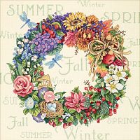 Набір для вишивання хрестиком Wreath of all Seasons Dimensions 35040