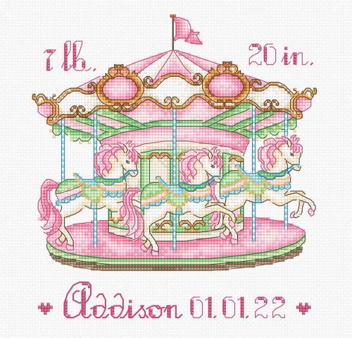 Набір для вишивки хрестиком Baby Carousel Letistitch L8046