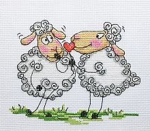 Набор для вышивки Романтичные овечки Леді 01267