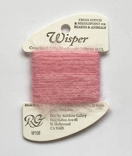 Нить Wisper Rainbow Gallery W108, розовая