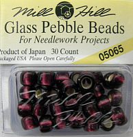 05065 бисер Mill Hill, 3/0 Eggplant Pebble Glass Beads