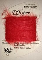 Нитка Wisper Rainbow Gallery W70, червона