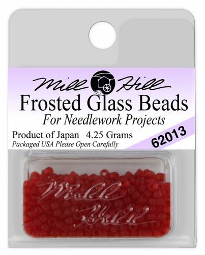 62013 бисер Mill Hill, 11/0 Red Red Frosted Seed Beads фото 2
