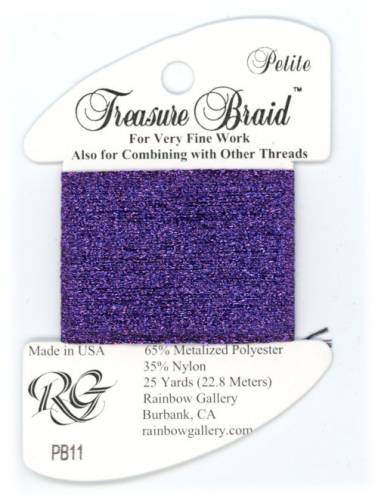 PB11 Нитка Treasure Braid Petite Rainbow Gallery Purple