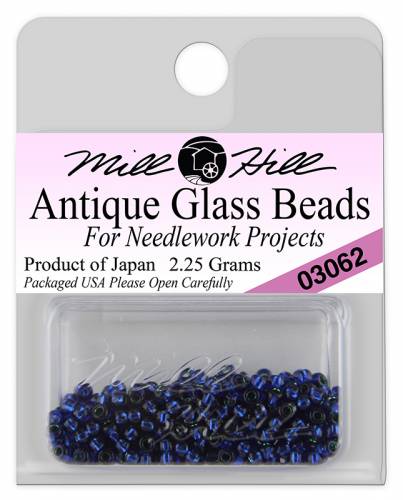 03062 бисер Mill Hill, 11/0 Blue Velvet Antique Glass Beads фото 3