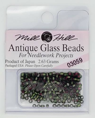 03059 бисер Mill Hill, 11/0 Green Velvet Antique Glass Beads фото 3