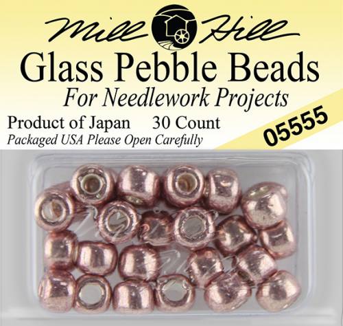 05555 бисер Mill Hill, 3/0 New Penny Pebble Glass Beads фото 3