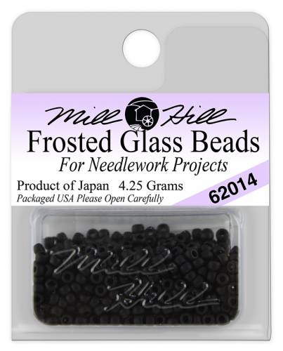 62014 бисер Mill Hill, 11/0 Black Frosted Seed Beads фото 2