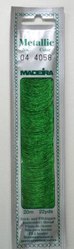 4058 муліне металлік Madeira #4, зелене фото 2