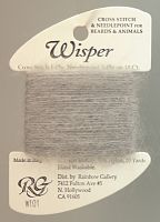 Нитка Wisper Rainbow Gallery W101, перлинно-сіра
