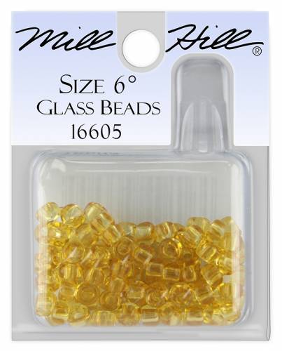16605 бисер Mill Hill, 6/0 Golden Amber Glass Beads фото 3