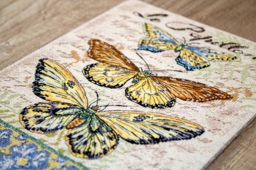 Набір для вишивки хрестиком Vintage Wings-Le Papillons Letistitch LETI 975 фото 2