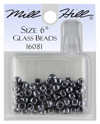 16081 бисер Mill Hill, 6/0 Jet Glass Beads фото 3