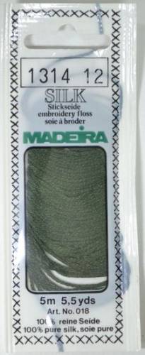 1314 шовкове муліне Madeira Silk Mid Seaweed Green фото 2
