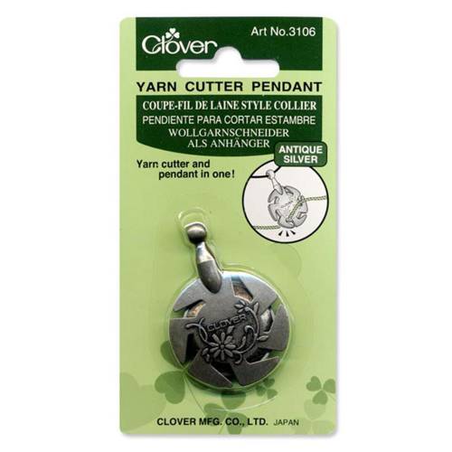 Обрезчик ниток (античное серебро) Yarn Cutter Pendant Clover 3106
