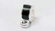 Кольцо-шарм с петелькой, черный/серебро Rico Design 7090.73.53