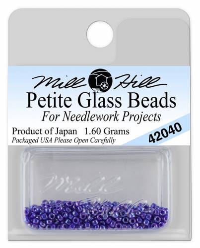 42040 бисер Mill Hill, 15/0 Periwinkle Petite Seed Beads фото 2