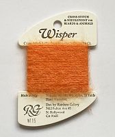 Нить Wisper Rainbow Gallery W115, оранжевая