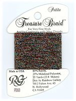 PB68 Нитка Treasure Braid Petite Rainbow Gallery Black Opal