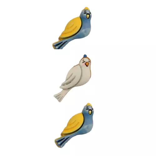 Набір декоративних гудзиків Пташки, Buttons Galore SF129