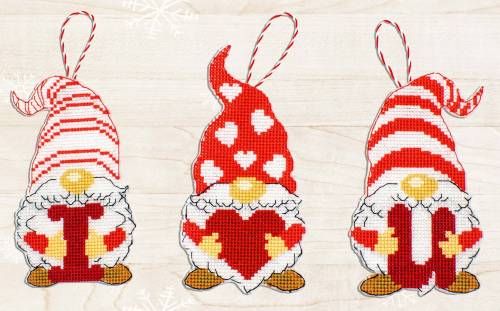 Набір для вишивки хрестиком Гноми на День Святого Валентина, Luca-S JK031