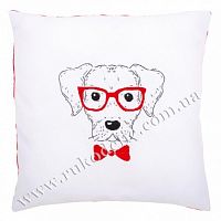 Dog with red glasses (Собака в очках с красной оправой), набор для вышивки Vervaco, PN-0155963