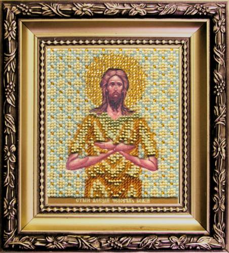 Набір для вишивання бісером Ікона святого Олексія людини Божої Чарівна мить Б-1149
