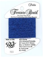 PB08 Нитка Treasure Braid Petite Rainbow Gallery Royal blue