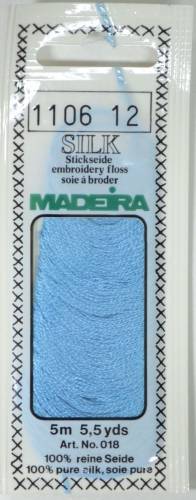 1106 шовкове муліне Madeira Silk Light Blue фото 2