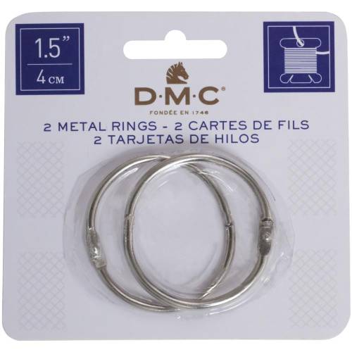Кільця металеві 4 см для муліне DMC 6109, 2 штуки фото 2