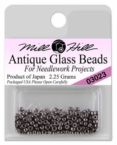03023 бисер Mill Hill, 11/0 Platinum Violet Antique Glass Beads фото 3
