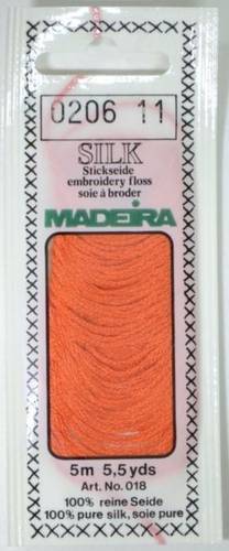 0206 шовкове муліне Madeira Silk Burnt Orange фото 2