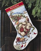 Набір для вишивки хрестиком Santa's Journey Stocking Dimensions 08752