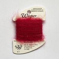 Нитка Wisper Rainbow Gallery W71, темно-червона
