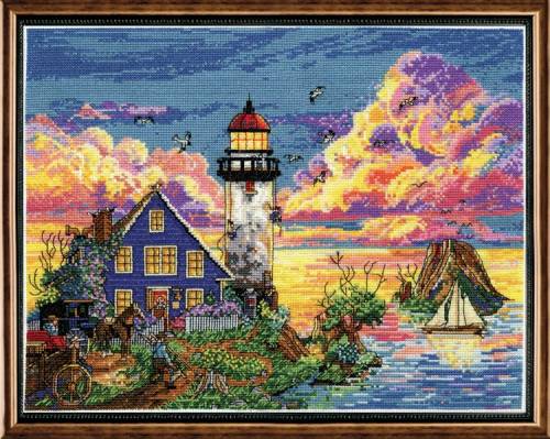 Набор для вышивки крестиком Lighthouse Sunset Design Works 2923