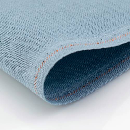 Ткань равномерная 32 ct Murano метраж, серо-синяя, Zweigart 3984/5106 фото 2