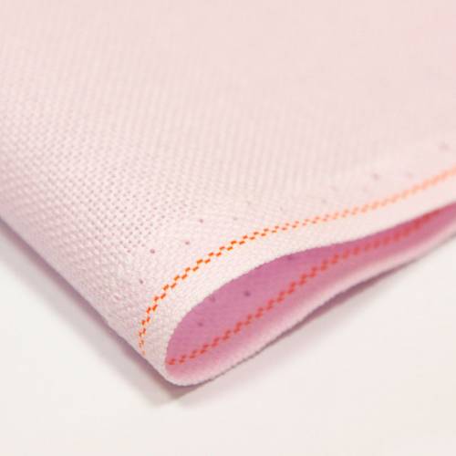 Ткань равномерная 25 ct Lugana Zweigart 3835/443, бледно-розовая фото 2