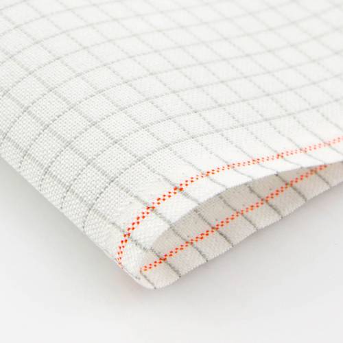 Ткань равномерная 32 ct Easy Count Grid Murano метраж, белая с исчезающими линиями, Zweigart 3516/1219 фото 2